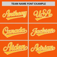 Orange Gold Color Block Varsity Letterman Jacket 3