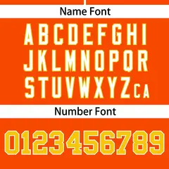 Orange Gold Flame Graffiti Authentic Baseball Jersey 4