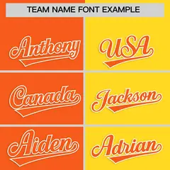 Orange Gold Four Squares Performance Polo Shirt 3