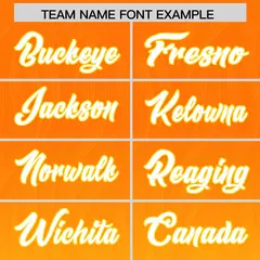 Orange Gold Gradient Authentic Outdoor Football Jersey 3