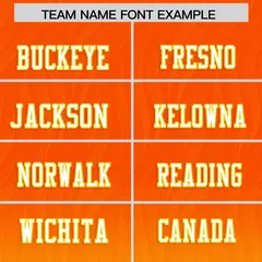 Orange Gold Gradient Outdoor Flag Football Jersey 3