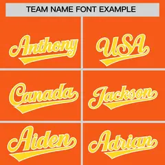 Orange Gold Grid Blur Pattern Baseball Jersey 3