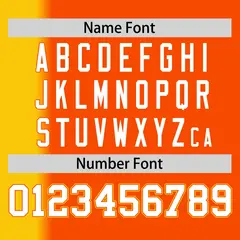 Orange Gold Pinstripe Gradient Baseball Jersey 4