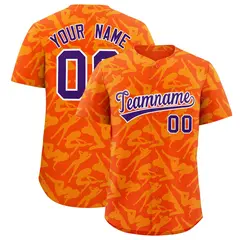Orange Gold Playboy Graffiti Pattern Baseball Jersey