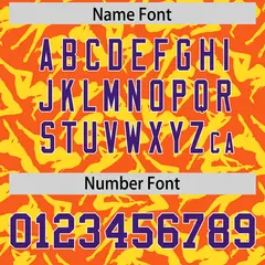 Orange Gold Playboy Graffiti Pattern Baseball Jersey 4