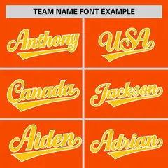 Orange Gold Raglan Pullover Authentic Baseball Jersey 3