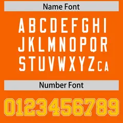Orange Gold Raglan Sleeves Authentic Football Jersey 4