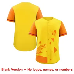 Orange Gold Raptor Series Raglan Baseball Jersey 8