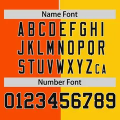 Orange Gold Symmetrical Gradient Authentic Baseball Jersey 4