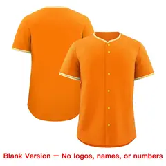 Orange Gold White Baseball Jersey 7