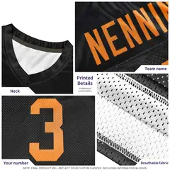Orange Gray Gradient Outdoor Flag Football Jersey 5