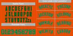 Orange Green-Black Stripe Authentic Fashion Baseball Jersey 3
