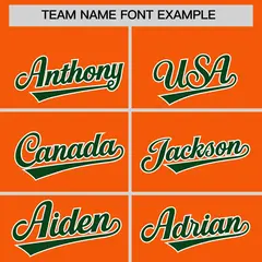 Orange Green K-Ribbon Raglan Color Block Varsity Letterman Jacket 3