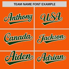 Orange Green-White Color Block Varsity Letterman Jacket 3