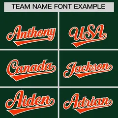 Orange Green White Full-Snap Short Sleeve Varsity Jacket 5