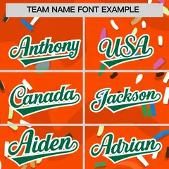 Orange Ice Cream Cone Graffiti Fashion Baseball Jersey 3