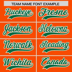 Orange Kelly Green American Flag Raglan Baseball Jersey 3