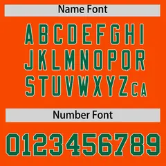 Orange Kelly Green Classic Authentic Baseball Jersey 4