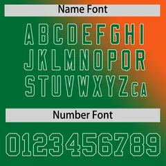 Orange Kelly Green Diagonal Stripe Gradient Baseball Jersey 4