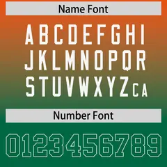 Orange Kelly Green Gradient Side Pattern Football Jersey 4