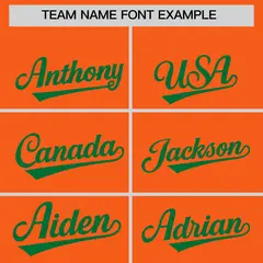 Orange Kelly Green Graffiti Wind Mark Baseball Jersey 3