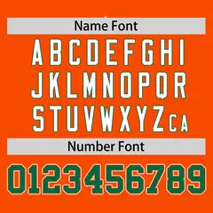 Orange Kelly Green Half Stripe Authentic Baseball Jersey 4