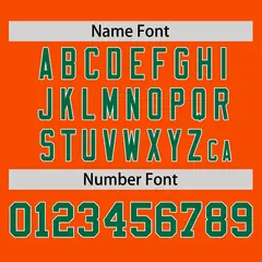 Orange Kelly Green Horizontal Stripe Pullover Baseball Jersey 4
