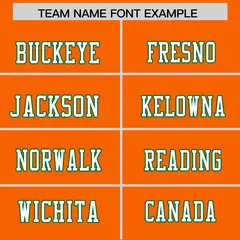 Orange Kelly Green Raglan Sleeves Authentic Football Jersey 3
