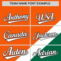 Orange Kelly Green Raglan Sleeves Full-Snap Letterman Baseball Jacket 3