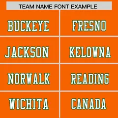 Orange Kelly Green Shoulder Star Flag Football Jersey 3