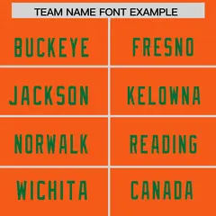 Orange Kelly Green Square Neckline Classic Football Jersey 3