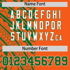 Orange Kelly Green Tribal Split Baseball Jersey 4