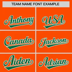 Orange Kelly Green Varsity Three Stripes Raglan Jacket Hoodie 5