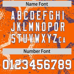 Orange Kelly Green-White Star Pattern Football Jersey 4