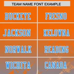 Orange Light Blue Star Gradient Flag Football Jersey 3