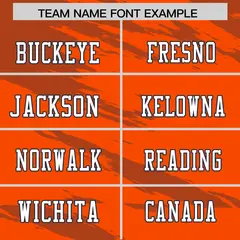 Orange Light Brown Scratch Pattern Authentic Football Jersey 3