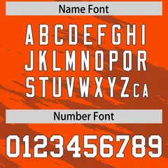 Orange Light Brown Scratch Pattern Authentic Football Jersey 4