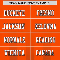 Orange Light Brown Vertical Fine Stripe Gradient Football Jersey 3