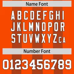 Orange Light Brown Vertical Fine Stripe Gradient Football Jersey 4