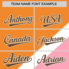 Orange Light Pink Raglan Full-Snap Letterman Baseball Jacket 3