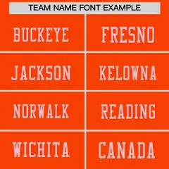 Orange Light Pink Sequin Lettering Football Jersey 3