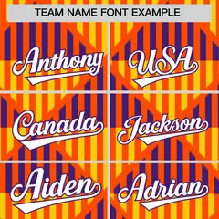 Orange Lingge Sunshine Team Polo Shirts 3