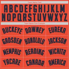Orange Navy Classic Sets Basketball Jersey 5