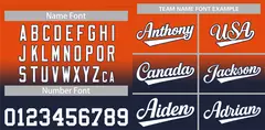 Orange Navy Gradient Fashion Baseball Jersey 3