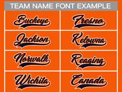 Orange Navy Orange-White Classic Hockey Jersey 3