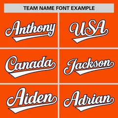 Orange Navy Raglan Pullover Authentic Baseball Jersey 3