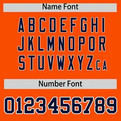 Orange Navy Stripe Animals Graffiti Raglan Baseball Jersey 4