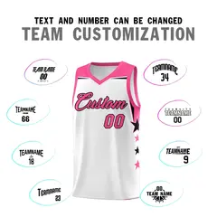 Orange Navy Two Tone Side Star Color Block Breathable Basketball Jersey 4