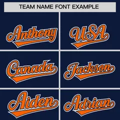 Orange Navy Two Tone Split Full-Snap Varsity Letterman Hoodie Jacket 5