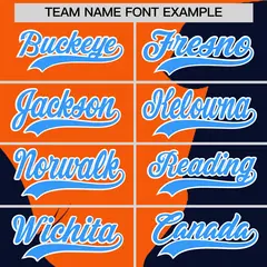 Orange Navy Valentine's Day Couple Silhouettes Baseball Jersey 4